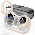 Wireless Earbuds 75H Bluetooth 5.4 Sport Headphones with Earhooks, Camel, IPX7 Waterproof In-ear Buds Feature ENC Noise Cancelling Mic & Deep Bass. Stereo Sound Device for Gym Running Workout