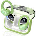 Wireless Earbuds 75H Bluetooth 5.4 Sport Headphones with Earhooks, Green, IPX7 Waterproof In-ear Buds Feature ENC Noise Cancelling Mic & Deep Bass. Stereo Sound Device for Gym Running Workout
