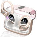 Wireless Earbuds 75H Bluetooth 5.4 Sport Headphones with Earhooks, IPX7 Waterproof In-ear Buds Feature ENC Noise Cancelling Mic. Stereo Sound Device for Gym Running Workout, Rose Gold